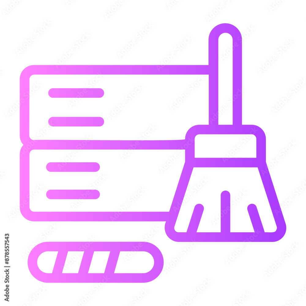 data cleaning gradient icon data cleaning gradient icon