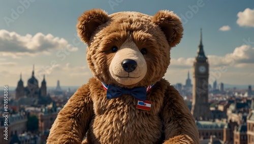 A Taddy Bear merchandise line inspired by famous landmarks around the world ai_generated