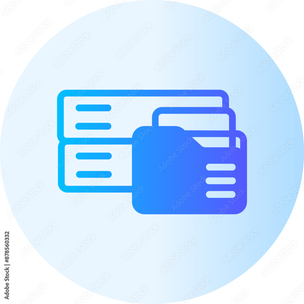 data collection gradient icon data collection gradient icon