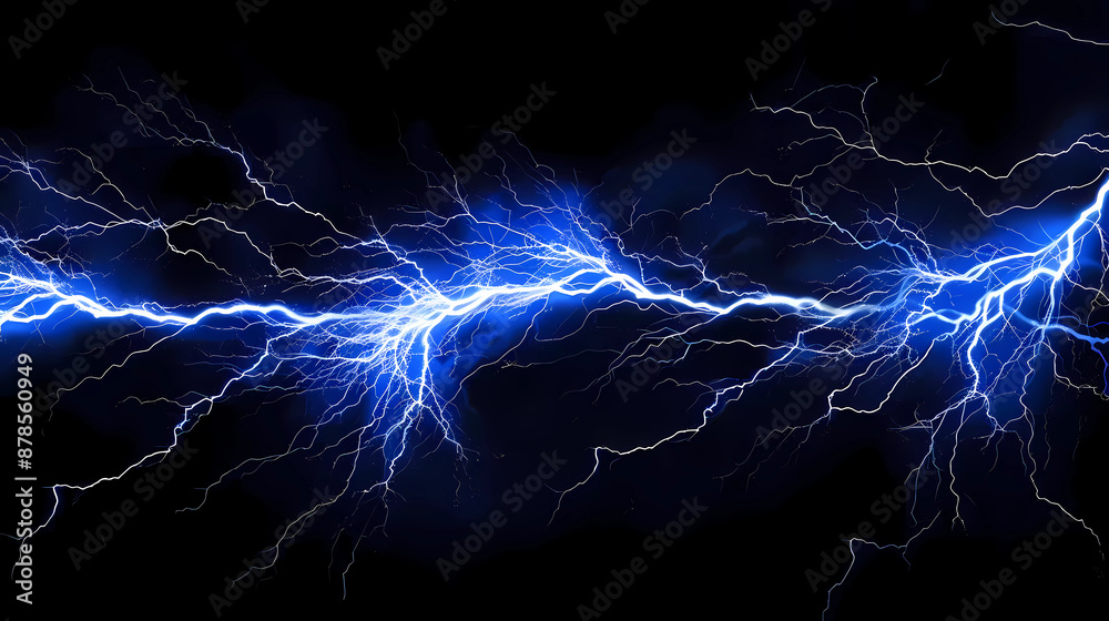 capturing blue lightning against a black background. technology lightning capturing blue lightning against a black background. technology lightning