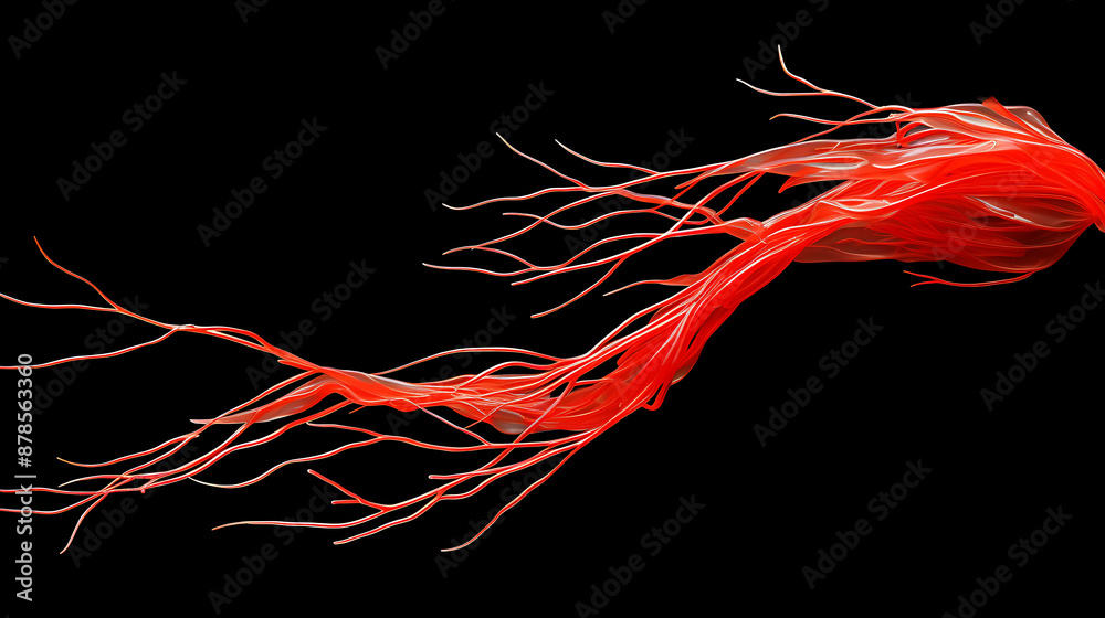 Abstract red flowing liquid, dynamic and vibrant, perfect for technology, science and futuristic design projects.
Abstract red flowing liquid, dynamic and vibrant, perfect for technology, science and futuristic design projects.