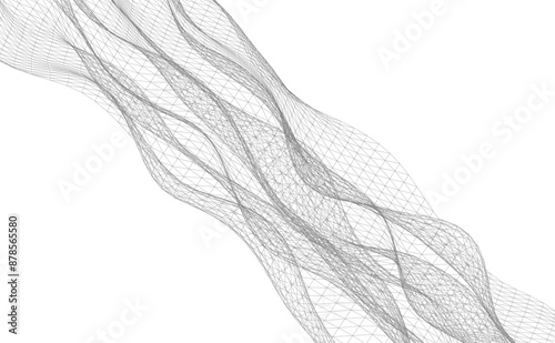 Abstract wave background vector illustration