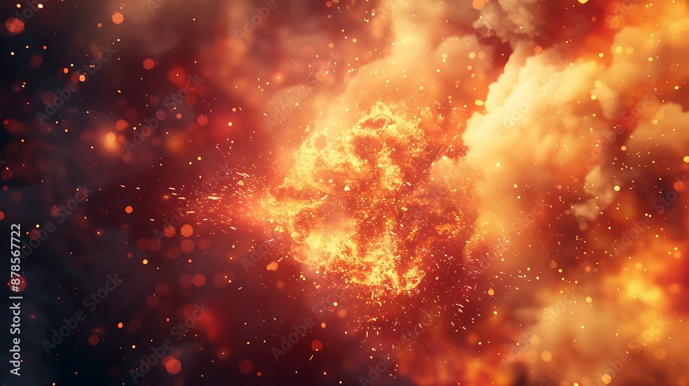 Fototapeta premium Fiery Abstract Background