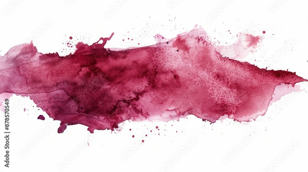 ed wine stain isolated on white background. Realistic wine texture watercolor grunge brush. Dark ed wine stain isolated on white background. Realistic wine texture watercolor grunge brush. Dark