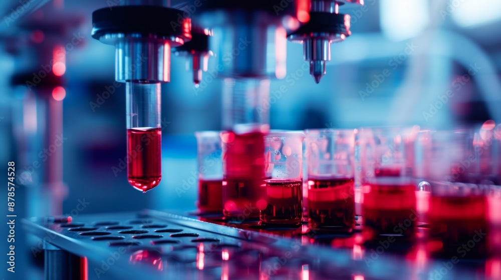 Advanced Biotech Lab with Cutting Edge Equipment for Developing Blood-Based Therapies Advanced Biotech Lab with Cutting Edge Equipment for Developing Blood-Based Therapies