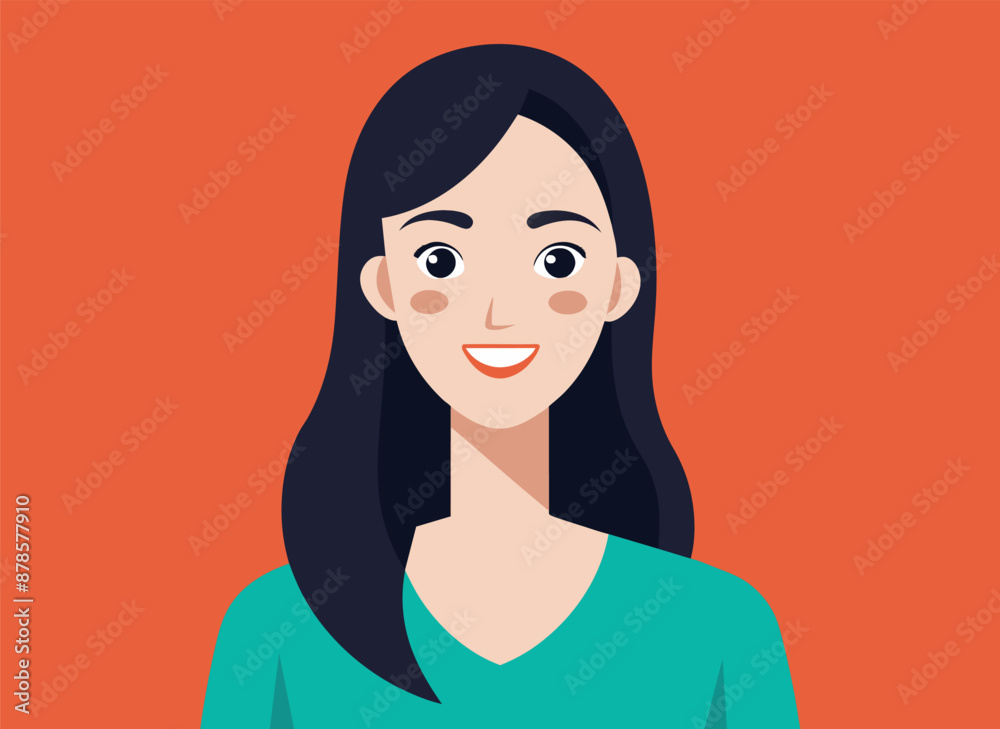 Woman cartoon character expression showing vector illustration Woman cartoon character expression showing vector illustration