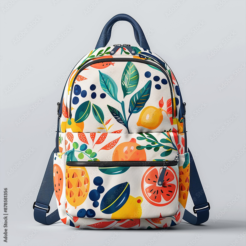 travel and school bag pack mockup with isolated background generated by AI travel and school bag pack mockup with isolated background generated by AI
