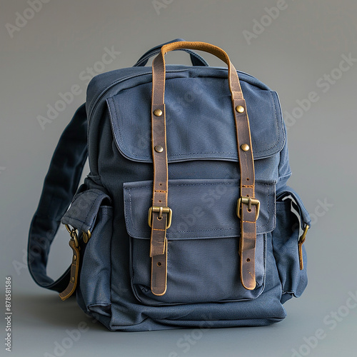 travel and school bag pack mockup with isolated background generated by AI