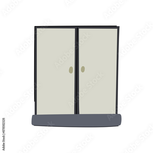 hotel shower cabin cartoon. et clean, room water, interior cubicle hotel shower cabin sign. isolated symbol vector illustration