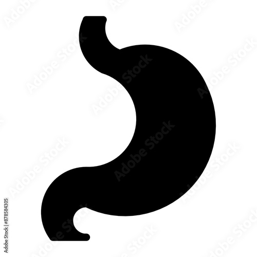 stomach icon, gastric chamber icon