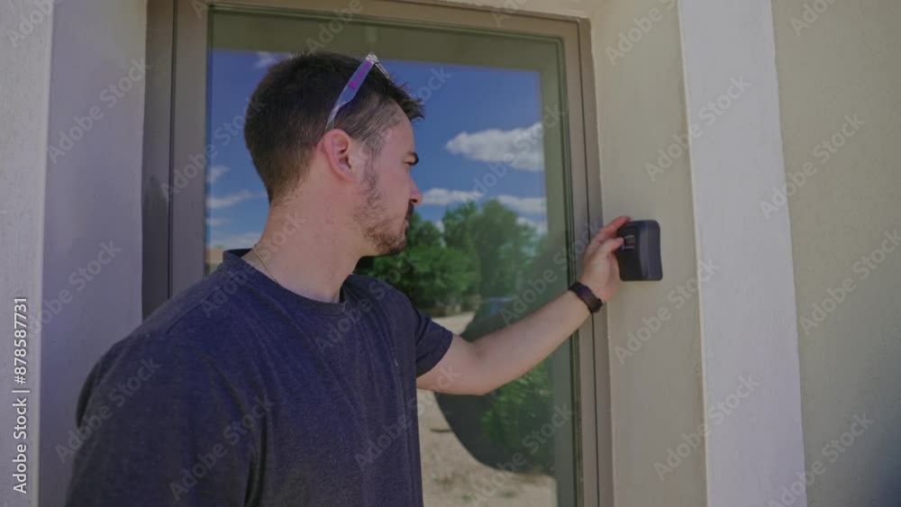 Opening Lockbox to Get Key Opening Lockbox to Get Key