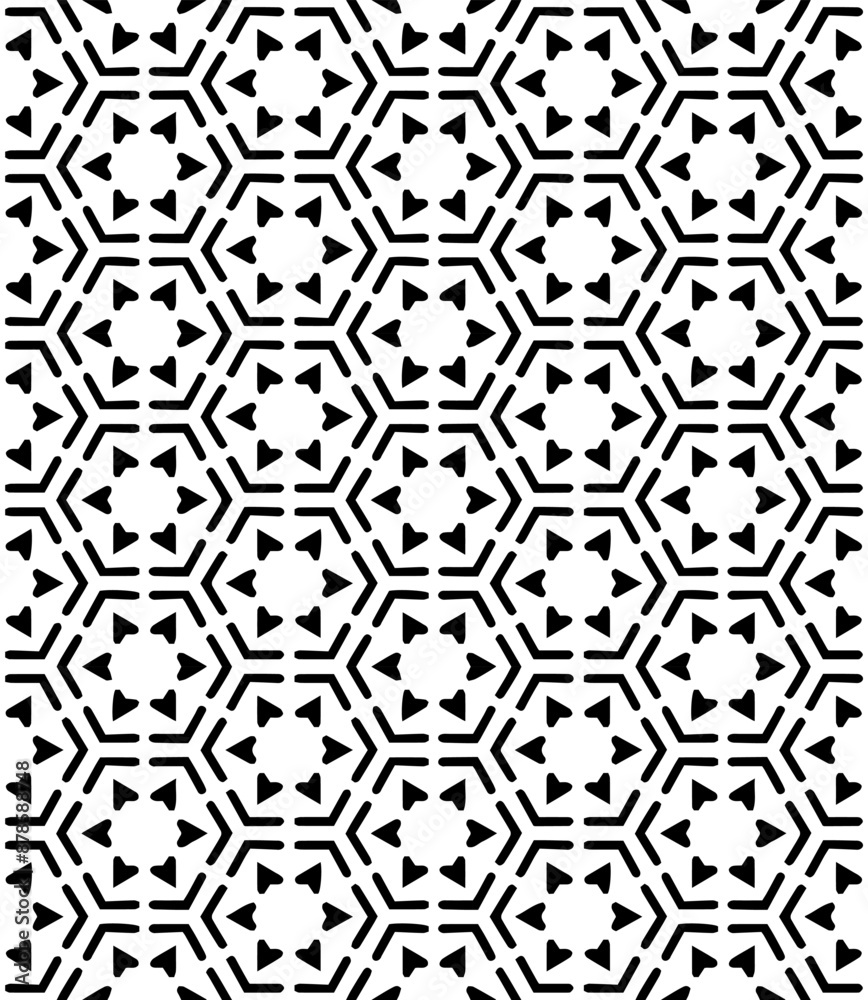 Black and white seamless abstract pattern. Background and backdrop. Grayscale ornamental design. Black and white seamless abstract pattern. Background and backdrop. Grayscale ornamental design.
