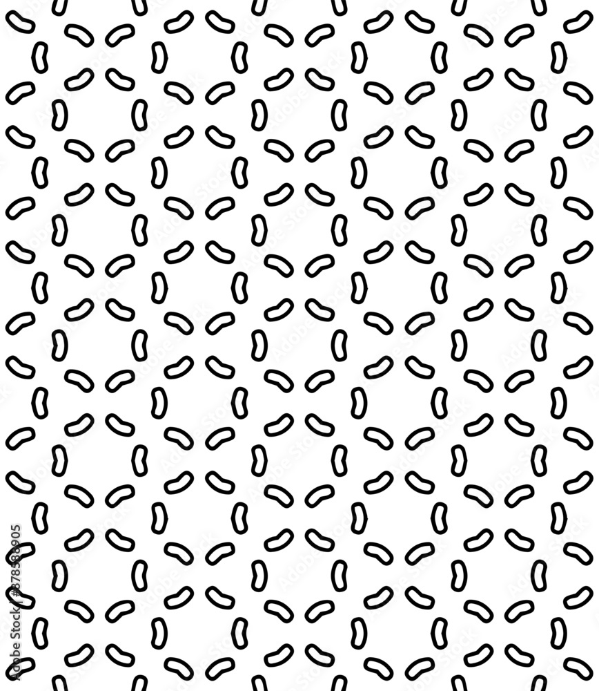 Black and white seamless abstract pattern. Background and backdrop. Grayscale ornamental design. Black and white seamless abstract pattern. Background and backdrop. Grayscale ornamental design.