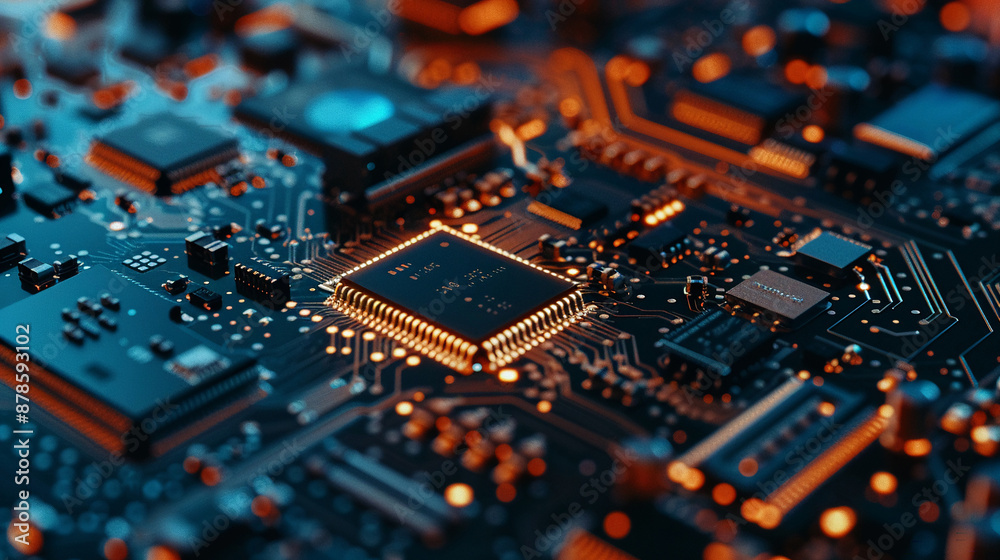 A close-up of a laptop running AI security software. technology AI A close-up of a laptop running AI security software. technology AI