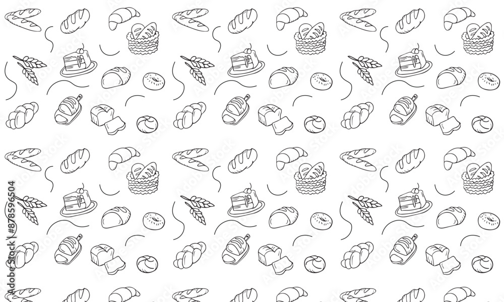bakery seamless background bakery seamless background