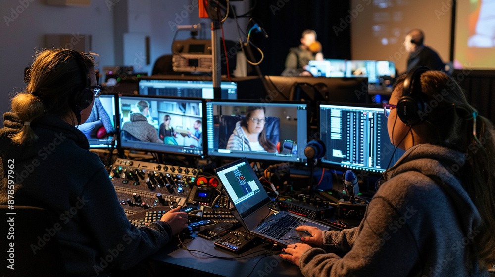 People from different regions are calibrating remote equipment. People from different regions are calibrating remote equipment.