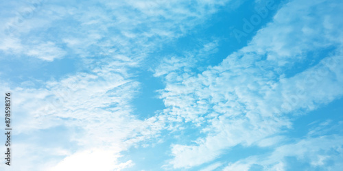sky clouds blue soft winter pattern effect abstract graphics image surface Low angle side view cumulus clouds. cover page slide template use canvas marble pattern use banner background 
