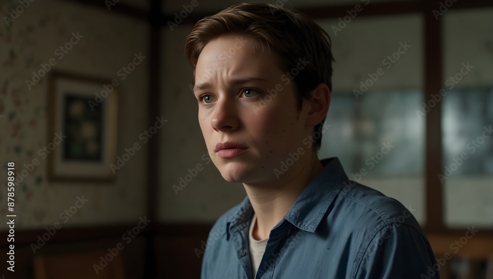 A character's emotional flux after a significant loss ai_generated A character's emotional flux after a significant loss ai_generated