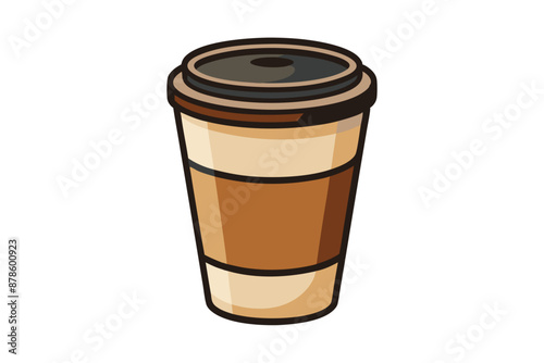 Brown take away cup of coffee i.eps