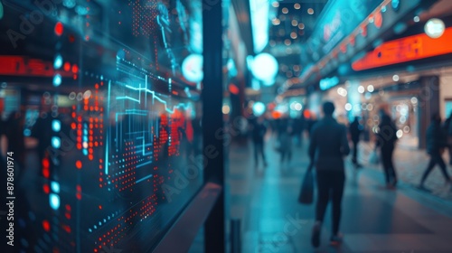 Wallpaper Mural people walking in subway Torontodigital.ca