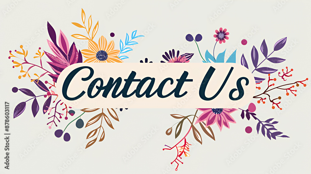 a poster that says contact us on it a poster that says contact us on it