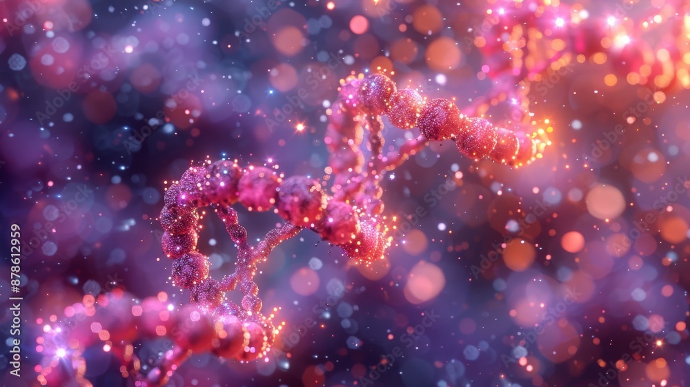 A detailed macro shot of DNA strands and molecular structures, with vibrant colors highlighting the complexity of genetic science A detailed macro shot of DNA strands and molecular structures, with vibrant colors highlighting the complexity of genetic science