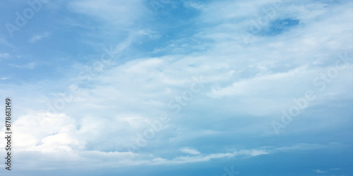 sky clouds blue soft winter pattern effect abstract graphics image surface Low angle side view cumulus clouds. cover page slide template use canvas marble pattern use banner background  © Raw