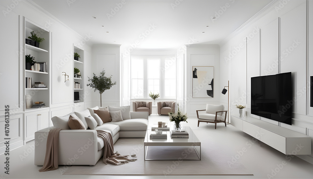 Frame mockup A paper size. Living room wall poster mockup design.Interior mockup with house background. Modern interior design. 3D render Frame mockup A paper size. Living room wall poster mockup design.Interior mockup with house background. Modern interior design. 3D render
