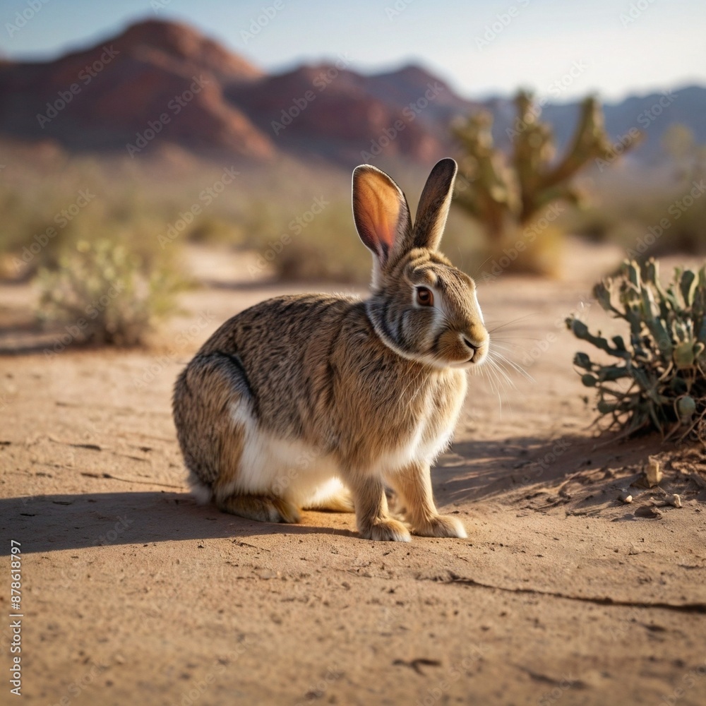 Fototapeta premium cute desert canyon rabbit
