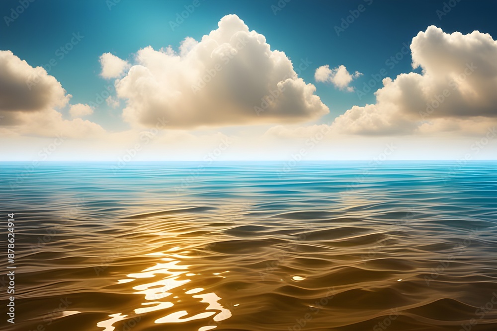 Obraz premium lake with a realistic water surface