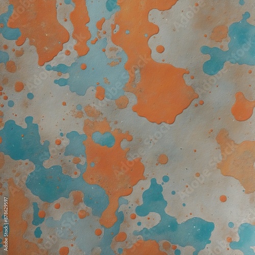Colorful Abstract Grunge Palette Splash Background Illustration
