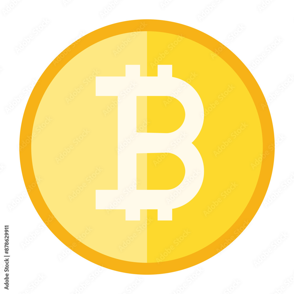 Premium Bitcoin Vector Clipart, Crypto Coin icon. Premium Bitcoin Vector Clipart, Crypto Coin icon.