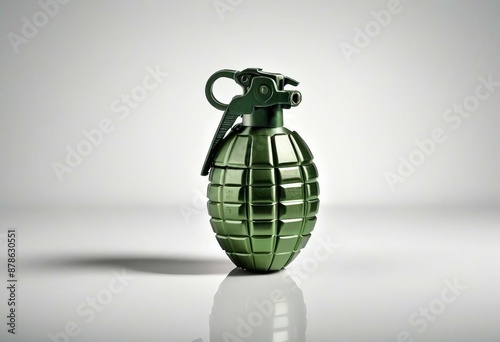 military grenade, isolated white background.