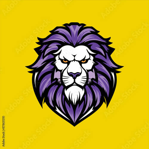 Wallpaper Mural Lion Mascot Illustration.eps Torontodigital.ca