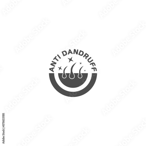 Anti dandruff icon isolated on white background