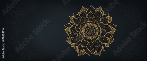 Luxurious Lotus Flower Design: Vector Illustration for Fashionable Cards and Posters