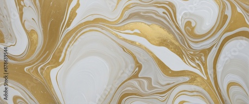 Elegant Swirled Marble Stone Wall Design in Yellow and White Palette