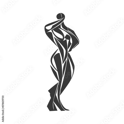 minimalist logo or symbol architec drawing black color only