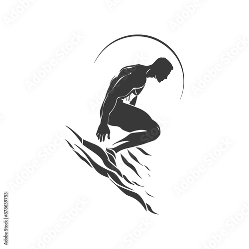 minimalist logo or symbol architec drawing black color only