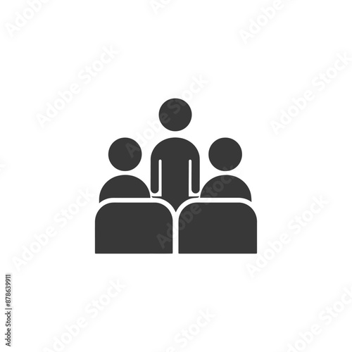 minimalist logo or symbol audience black color only