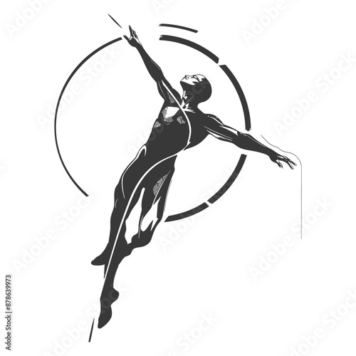 minimalist logo or symbol architec drawing black color only