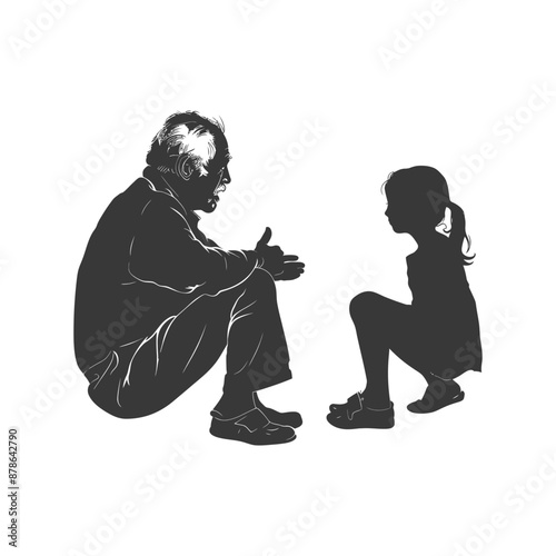 Grandfather's Story: Silhouetted Intergenerational Dialogue