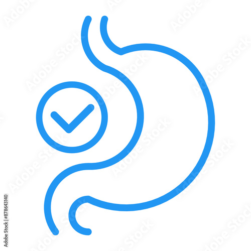 stomach health care icon, gastric chamber health icon