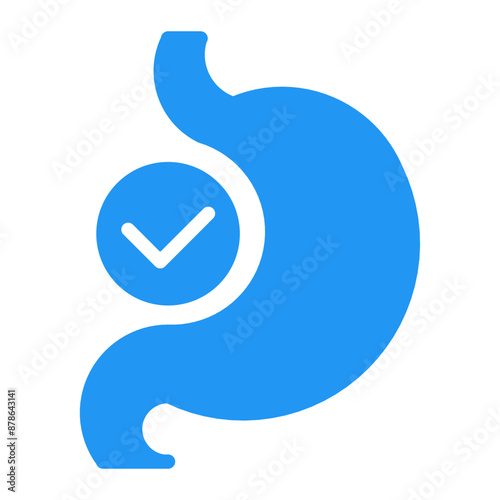 stomach health care icon, gastric chamber health icon