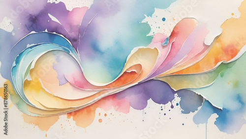 abstract colorful watercolor background
