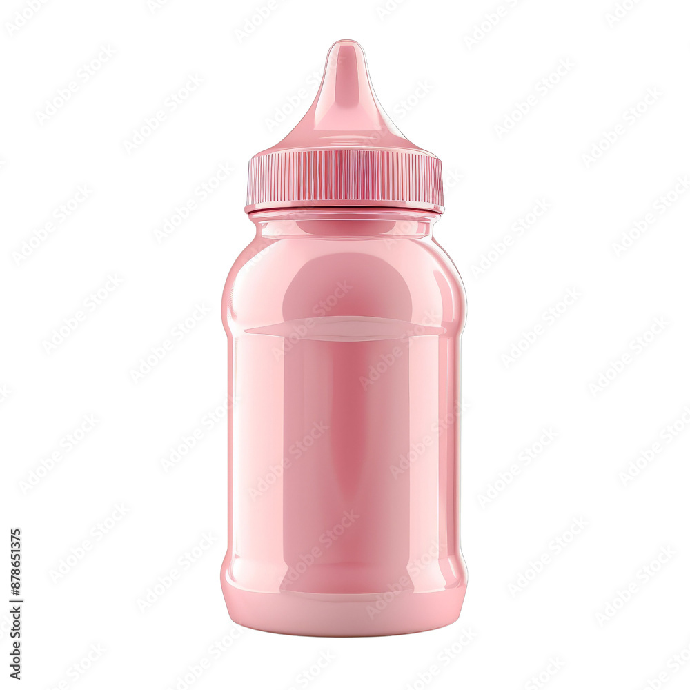 Pink Baby Bottle with Nipple, isolated on white background, transparent background
Pink Baby Bottle with Nipple, isolated on white background, transparent background