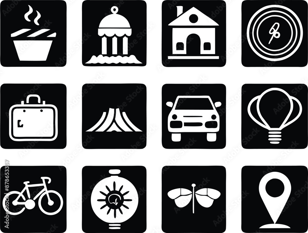 set of lifestyle icon. leisure, healthy, happy, sport, active, nature, beautiful, young, travel, fitness set of lifestyle icon. leisure, healthy, happy, sport, active, nature, beautiful, young, travel, fitness