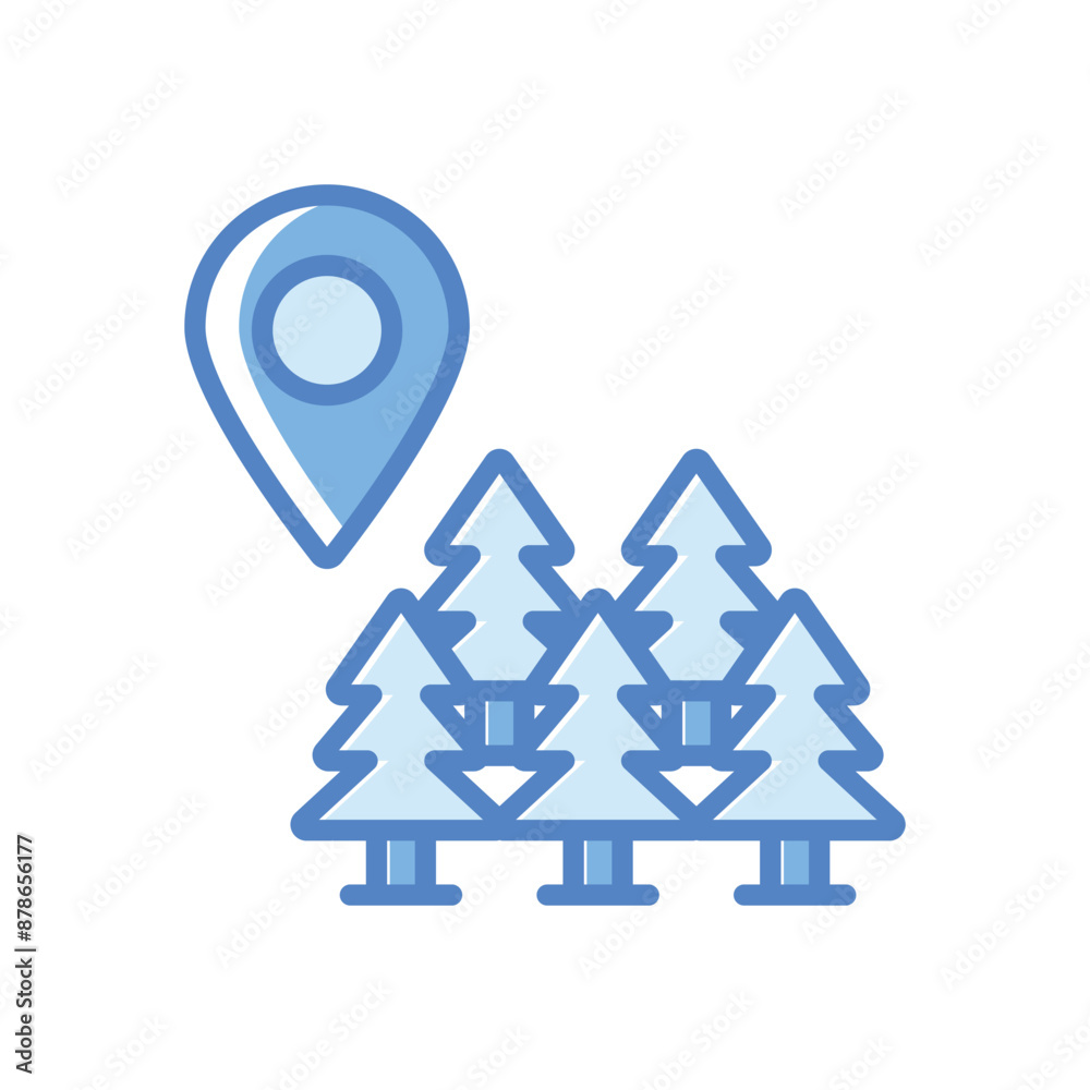 Forest vector icon Forest vector icon