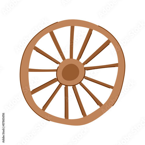 antique wheel ancient cartoon. mill first, evolution cart, age history antique wheel ancient sign. isolated symbol vector illustration