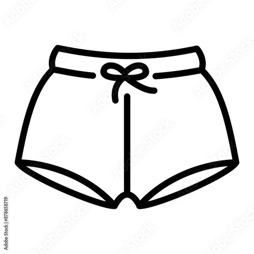 Swim Shorts Icon Element For Design